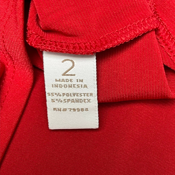 NWT Chicos 2 Red with Gold‎ Zipper Tank Polyester/Spandex Blend, Women’s Large - Picture 5 of 9